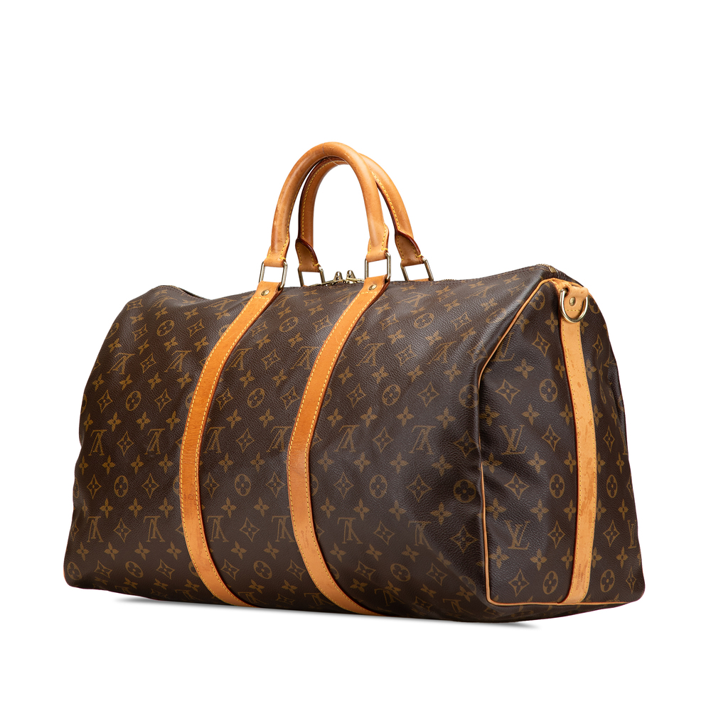 Pre-Loved Louis Vuitton Monogram Keepall Bandouliere 50 - Picture 2 of 10